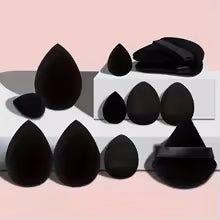 Glöwa™ 12pcs Luxe Flocking Powder Puff Set